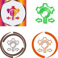 Research and Development Icon Design vector