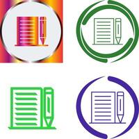Note Icon Design vector