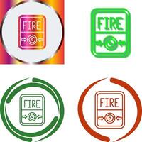 Fire Button Icon Design vector