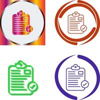 Secure Notepad Icon Design vector