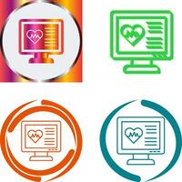 Cardiogram Icon Design vector