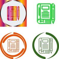 Diary Icon Design vector