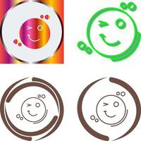 Wink Icon Design vector