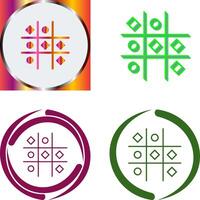 Tic Tac Toe Icon Design vector