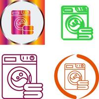 Washing Machine Icon Design vector