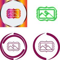 Frame Icon Design vector