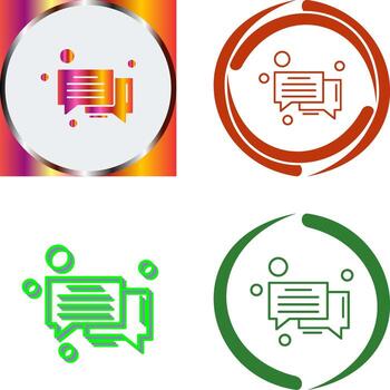 Message Bubble Icon Design vector