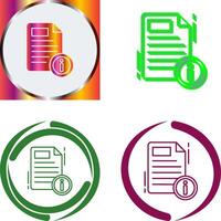 Document Icon Design vector