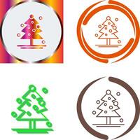 Christmas Tree Icon Design vector