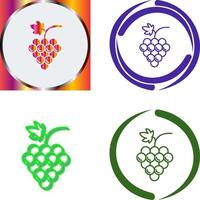 Grapes Icon Design vector