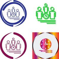 Team Management Icon Design vector