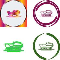 Snowmobile Icon Design vector