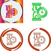 Time is Money Icon Design vector