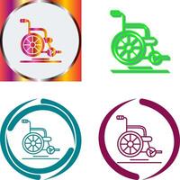 Wheel Chair Icon Design vector