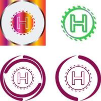 Helipad Icon Design vector
