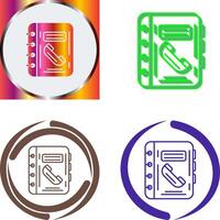 Phonebook Icon Design vector