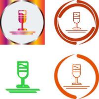 Rainbow Drink Icon Design vector