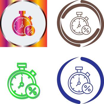 Timer Icon Design vector