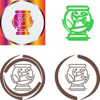 Fishbowl Icon Design vector