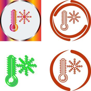 Cold Icon Design vector