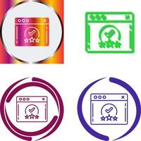 Rating Icon Design vector