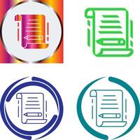 Write Icon Design vector