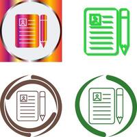 CV Icon Design vector