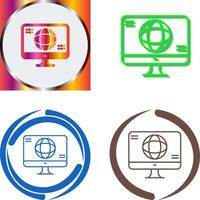 Monitor Icon Design vector