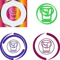 Paint Bucket Icon Design vector