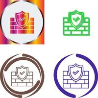 FireWall Icon Design vector