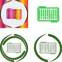 Barcode Icon Design vector