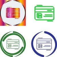 Credit Card Icon Design vector