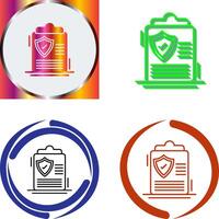 Protection Policy Icon Design vector