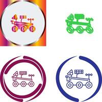 Mars Rover Icon Design vector