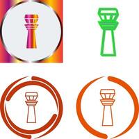 Control Tower Icon Design vector
