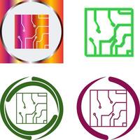 Electrical circuit Icon Design vector