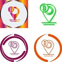 Bitcoin Placeholder Icon Design vector