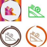 Rolling Icon Design vector