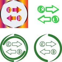 Exchange Icon Design vector