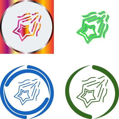 Shooting Star Icon Design