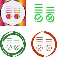 Voting Result Icon Design vector