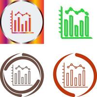 Histogram Icon Design vector