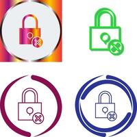 Insecure Icon Design vector