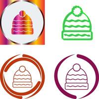 Winter Hat Icon Design vector