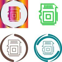 Sd Card Icon Design vector