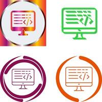 Coding Icon Design vector