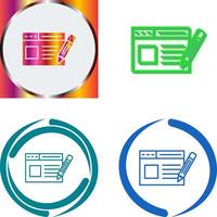 Web Page Icon Design vector