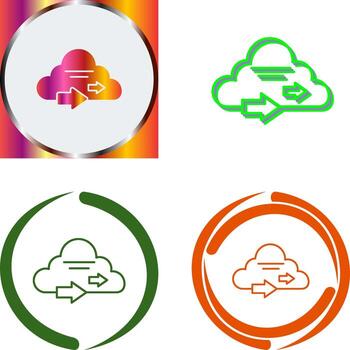 Cloud Computing Icon Design vector