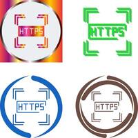 Https Icon Design vector