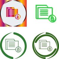 Data Security Icon Design vector